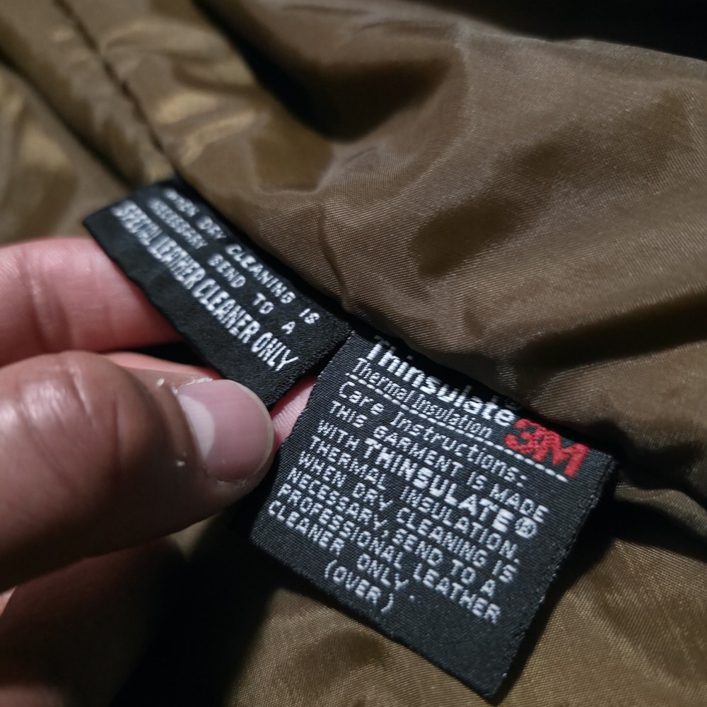 Wilsons Adventure Bound Women's Medium Trench Coat Leather Jacket Brown - Picture 7 of 14